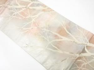 木立ち模様織り出し　袋帯